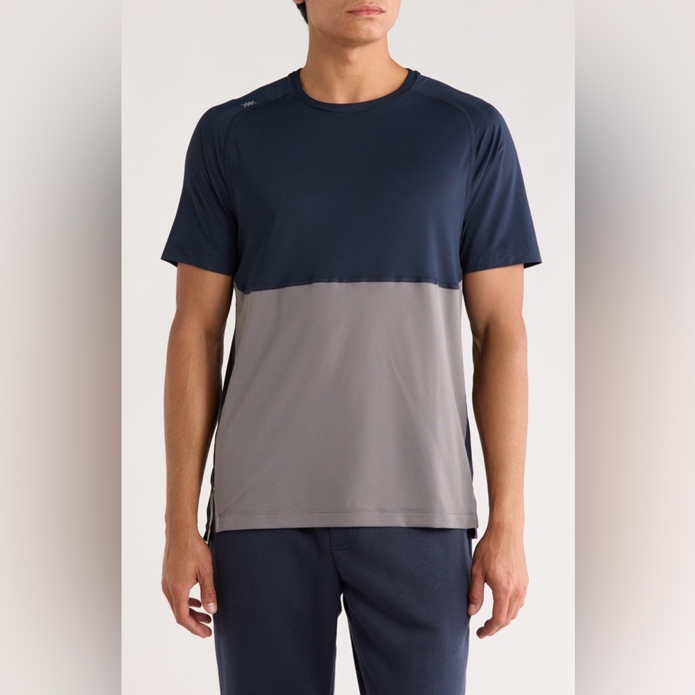 Rhone Extra Mile Short Sleeve True Navy/Smoke Mens Size Large